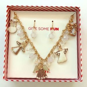 Necklace and earrings